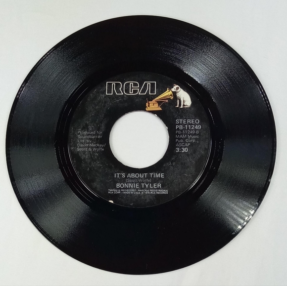 Bonnie Tyler It's About Time/It's A Heartache 45 RPM Vinyl Record - Picture 2 of 10